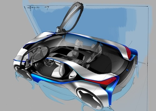 Illustration for article titled BMW's Tron-Like Turbodiesel Concept Rendered For Your Pleasure